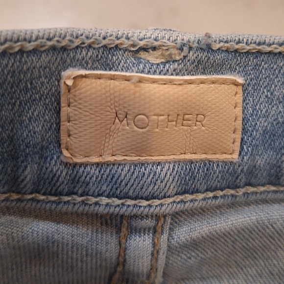 MOTHER Denim - Mother The Weekender Fray Midrise Flare Jeans Sz 25 Blue Swimming Pool Sunday